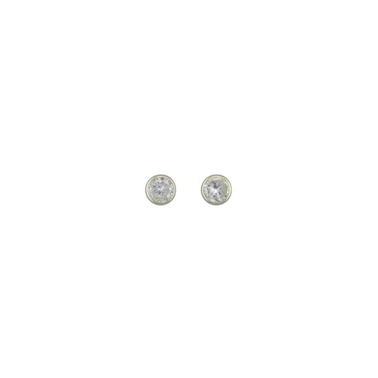 9CT GOLD CUBIC ZIRCONIA STUD EARRINGS