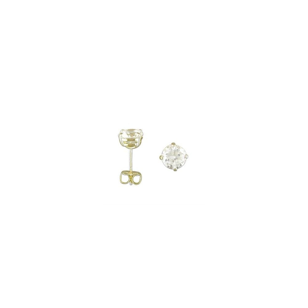 9CT GOLD CUBIC ZIRCONIA STUD EARRINGS