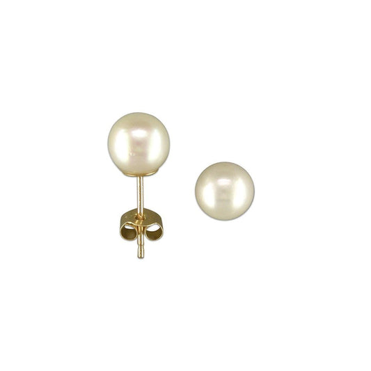 9CT GOLD CULTURED PEARL STUD EARRINGS
