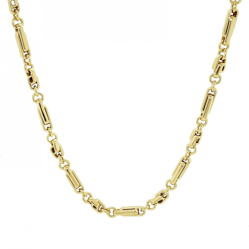 9CT GOLD MODERN DESIGN HEAVY LINK 18" CHAIN