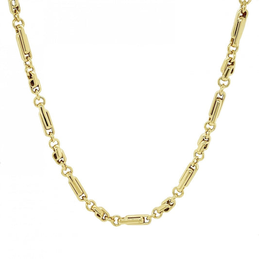 9CT GOLD MODERN DESIGN HEAVY LINK 18" CHAIN