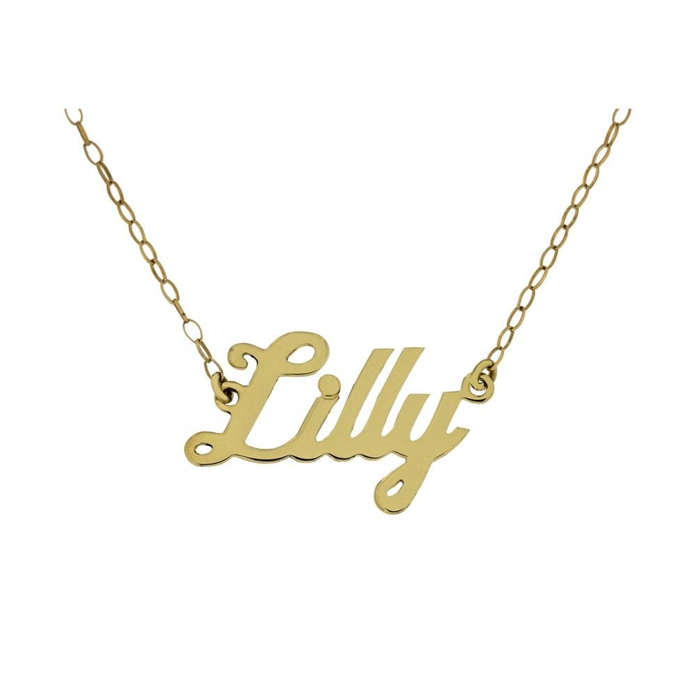 9CT GOLD NAME NECKLACE MADE TO ORDER IN ANY NAME 