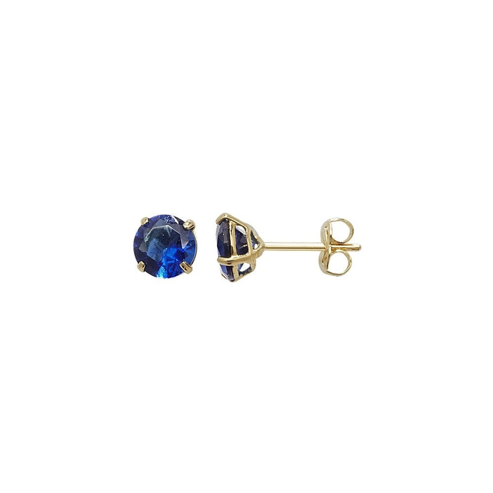 9CT GOLD SEPTEMBER BIRTHSTONE STUD EARRINGS