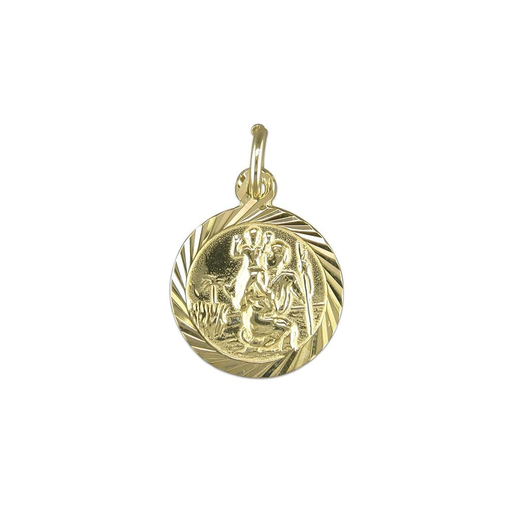 9CT GOLD ST CHRISTOPHER MEDAL