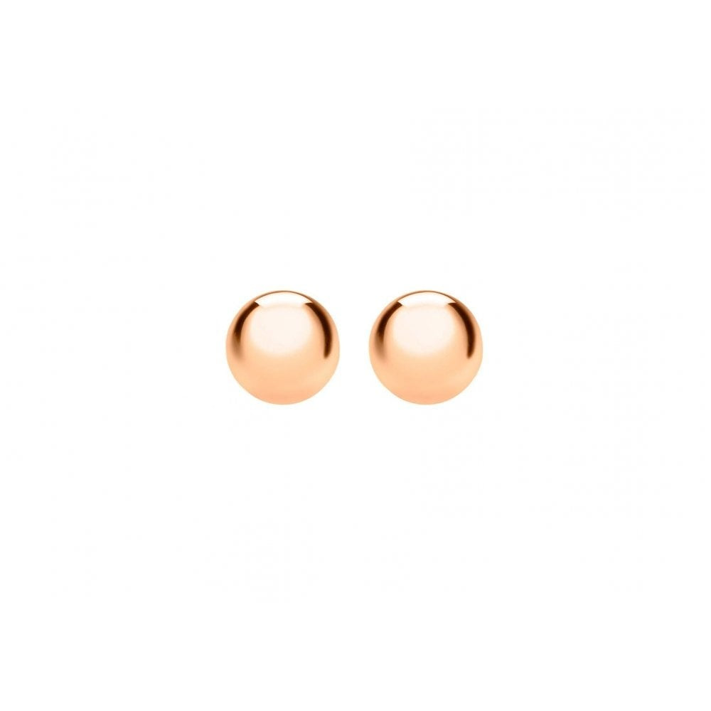 9CT ROSE GOLD 10MM BALL STUD EARRINGS