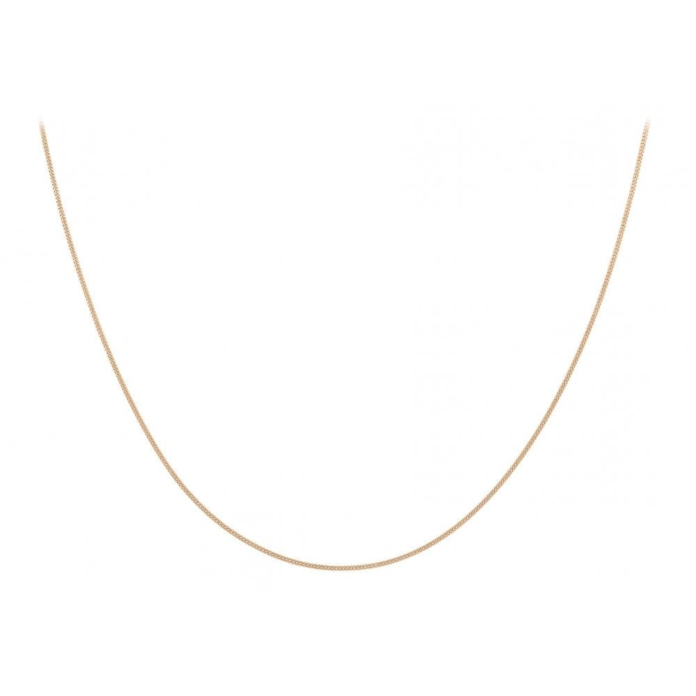 9CT ROSE GOLD 30 DIAMOND CUT CURB CHAIN