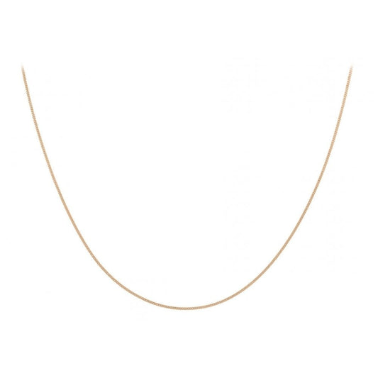 9CT ROSE GOLD 30 DIAMOND CUT CURB CHAIN