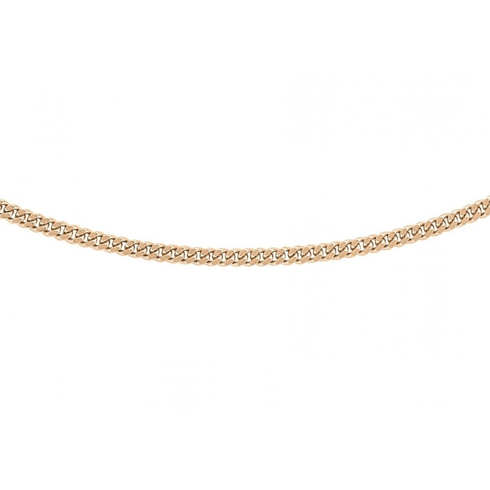 9CT ROSE GOLD 30 DIAMOND CUT CURB CHAIN
