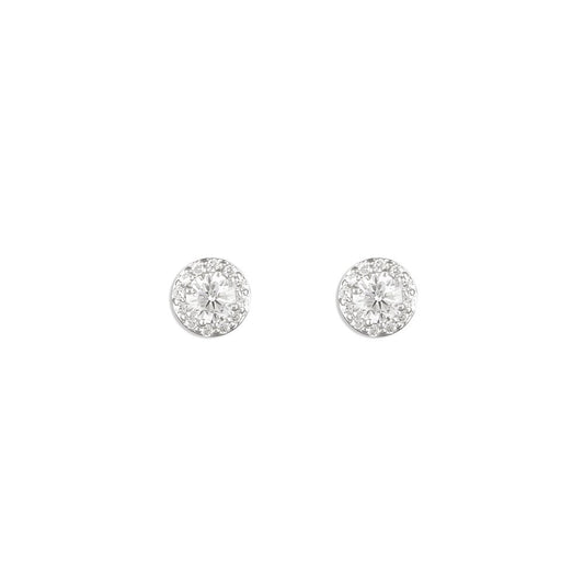9CT WHITE GOLD CUBIC ZIRCONIA STUD EARRINGS