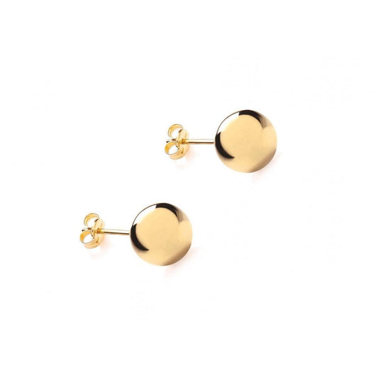 9CT YELLOW GOLD 10MM BALL STUD EARRINGS