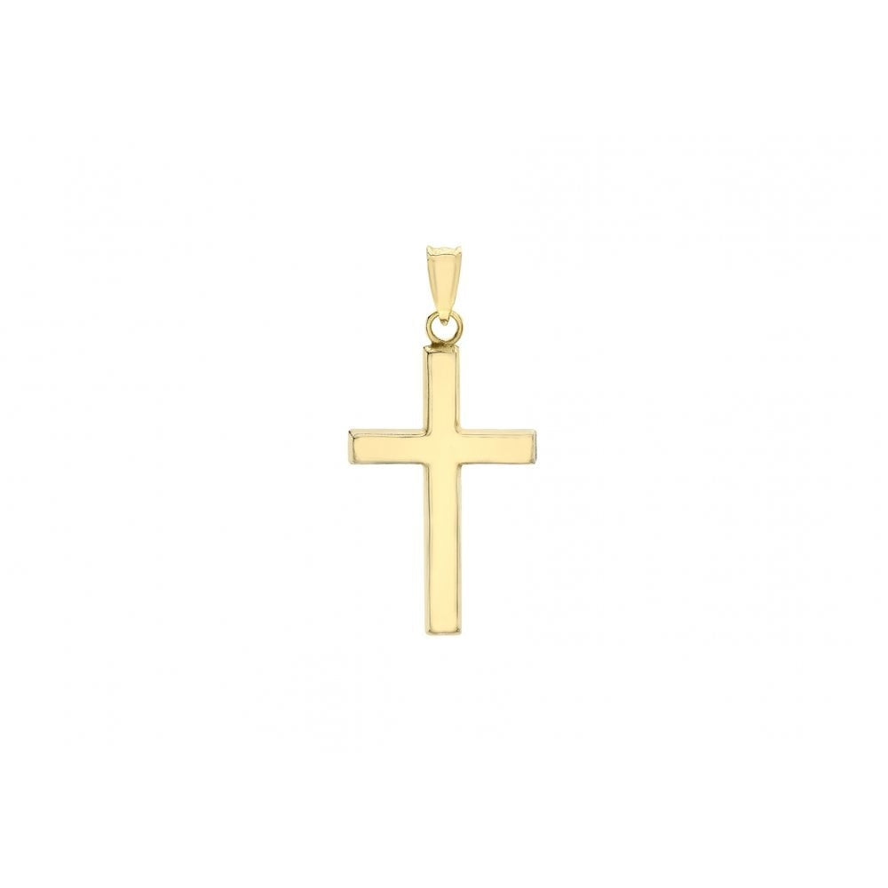 9CT YELLOW GOLD 15MM X 25MM CROSS PENDANT