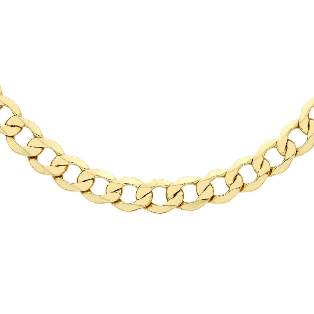 9CT YELLOW GOLD 180 CURB CHAIN 56CM/22"