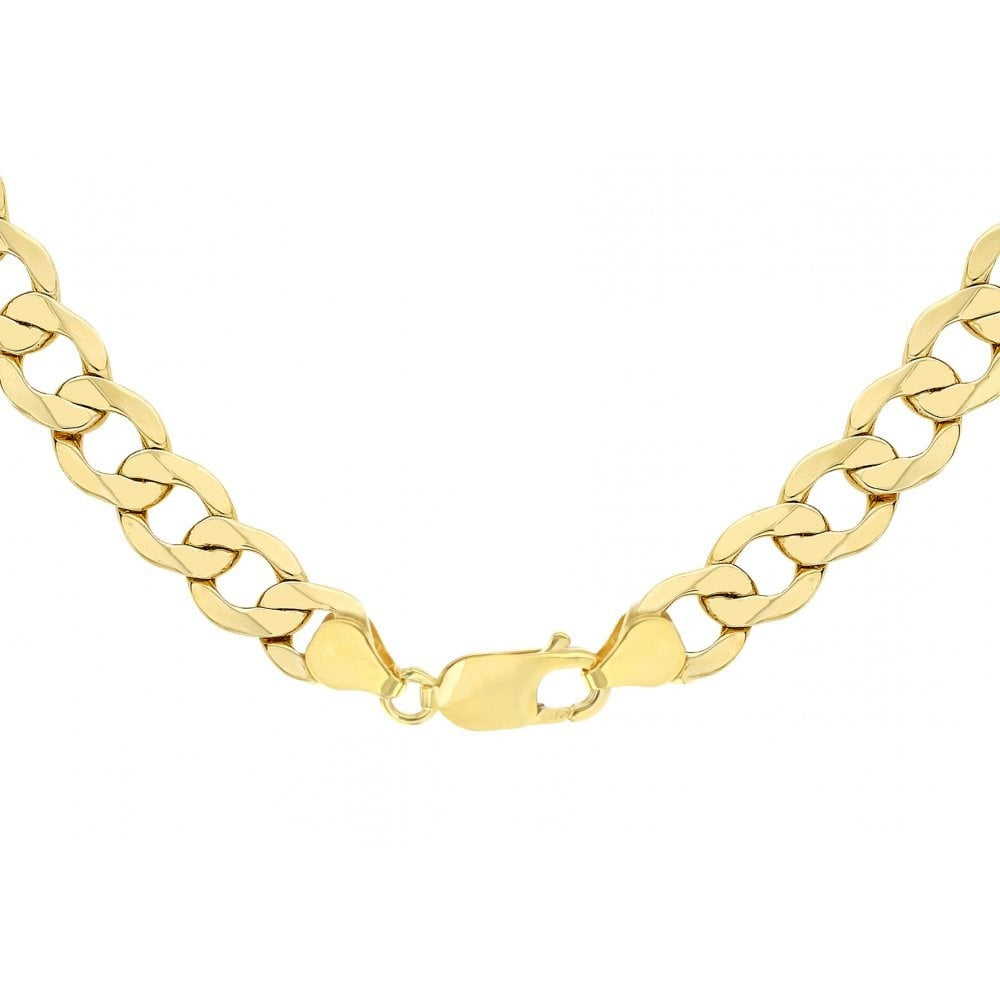 9CT YELLOW GOLD 180 CURB CHAIN 56CM/22"