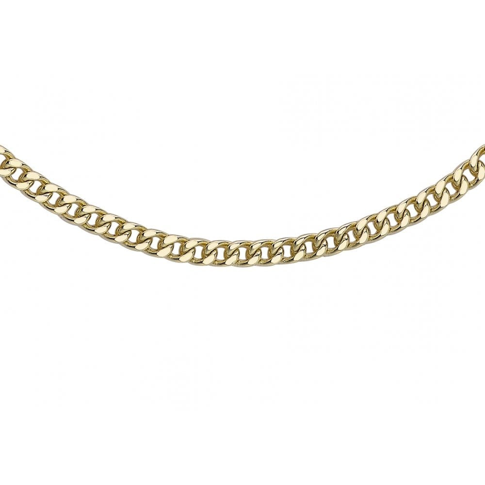 9CT YELLOW GOLD 2.8MM SQUARE SPIGA CHAIN 51CM/20"
