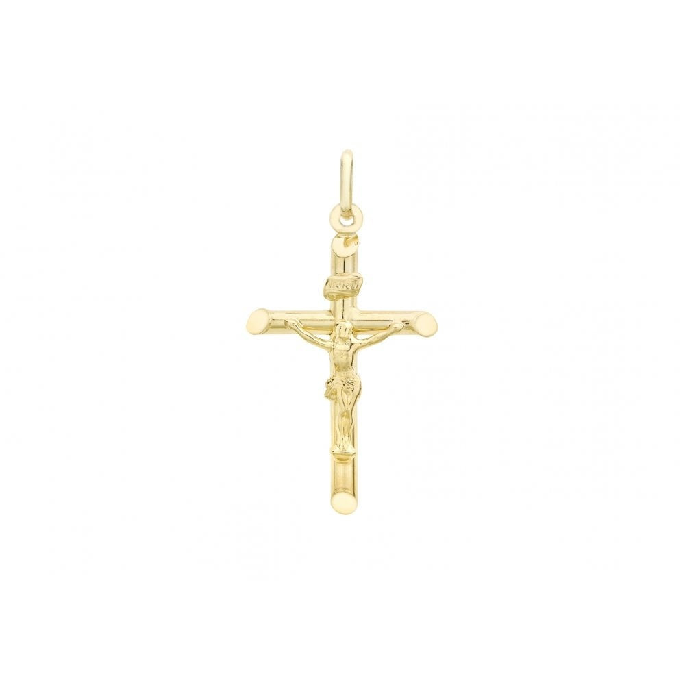 9CT YELLOW GOLD 22MM X 36MM CRUCIFIX PENDANT
