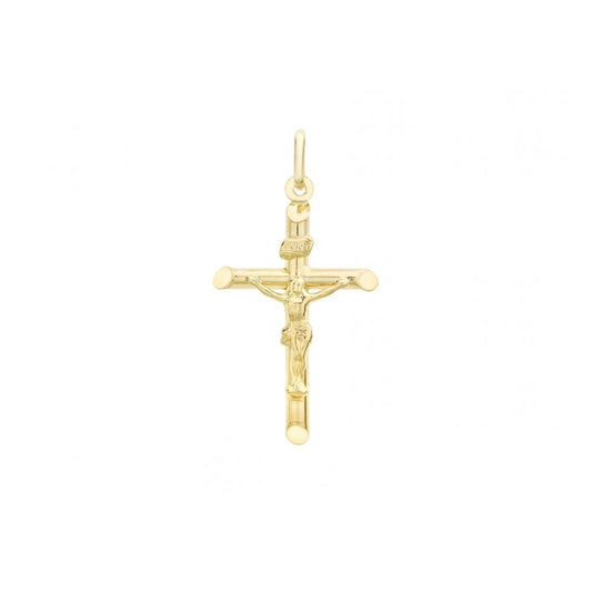 9CT YELLOW GOLD 22MM X 36MM CRUCIFIX PENDANT