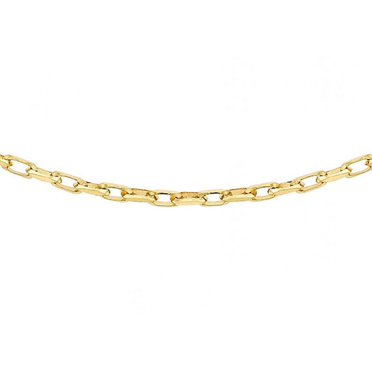 9CT YELLOW GOLD 40 DIAMOND CUT BELCHER CHAIN 61CM/24"