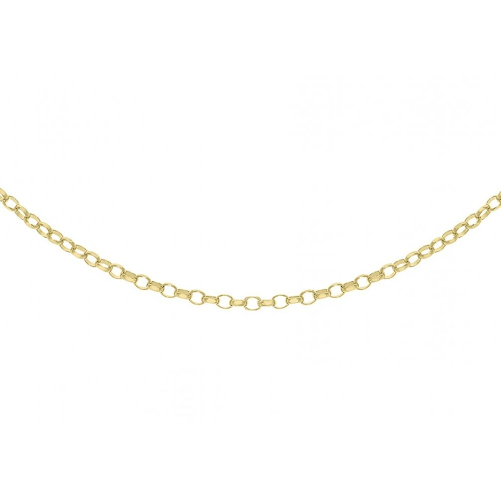 9CT YELLOW GOLD 50 DIAMOND CUT BELCHER CHAIN 61CM/24"
