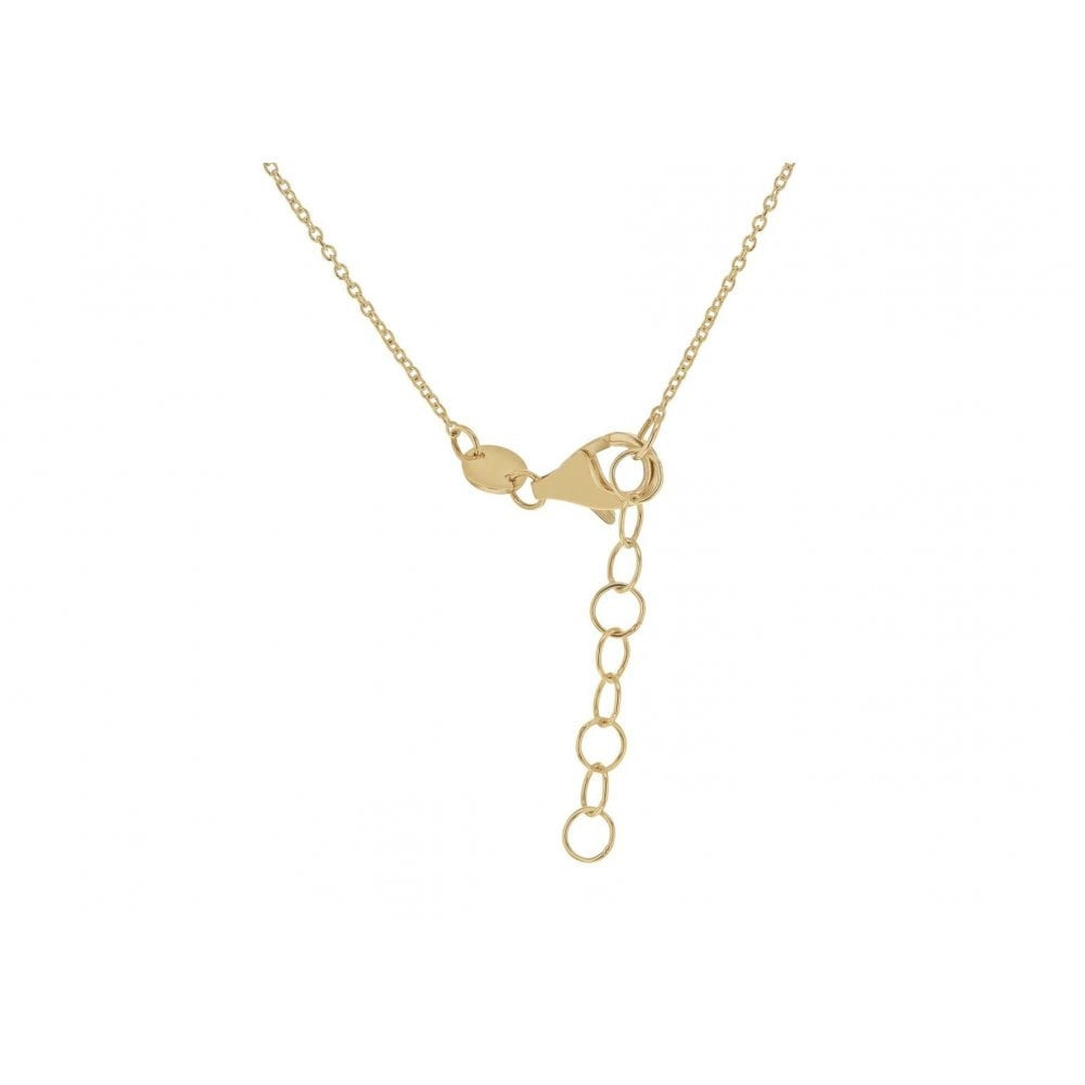 9CT YELLOW GOLD 7.5MM X 20.5MM CUTOUT ANGEL WING ADJUSTABLE NECKLACE 41CM/16"-43CM/17"