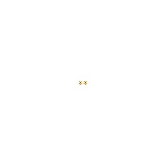 9CT YELLOW GOLD 9MM KNOT STUD EARRINGS