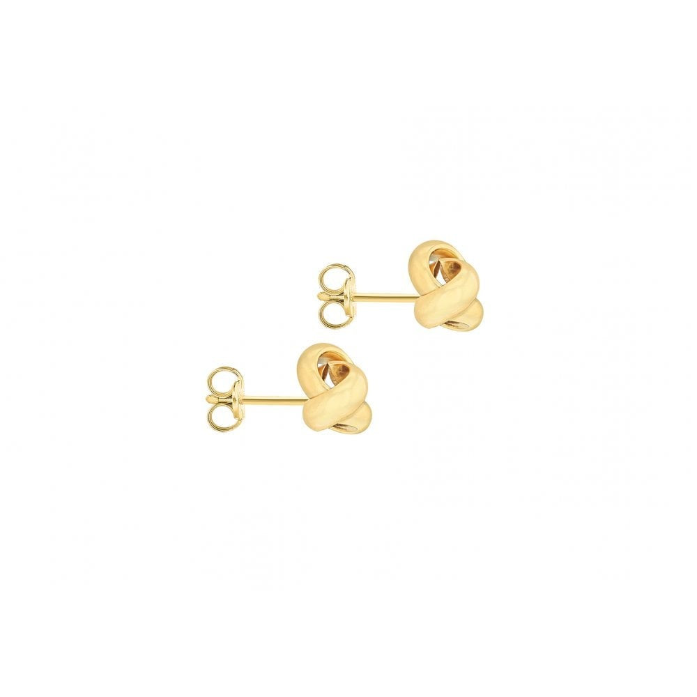 9CT YELLOW GOLD KNOT STUD EARRINGS