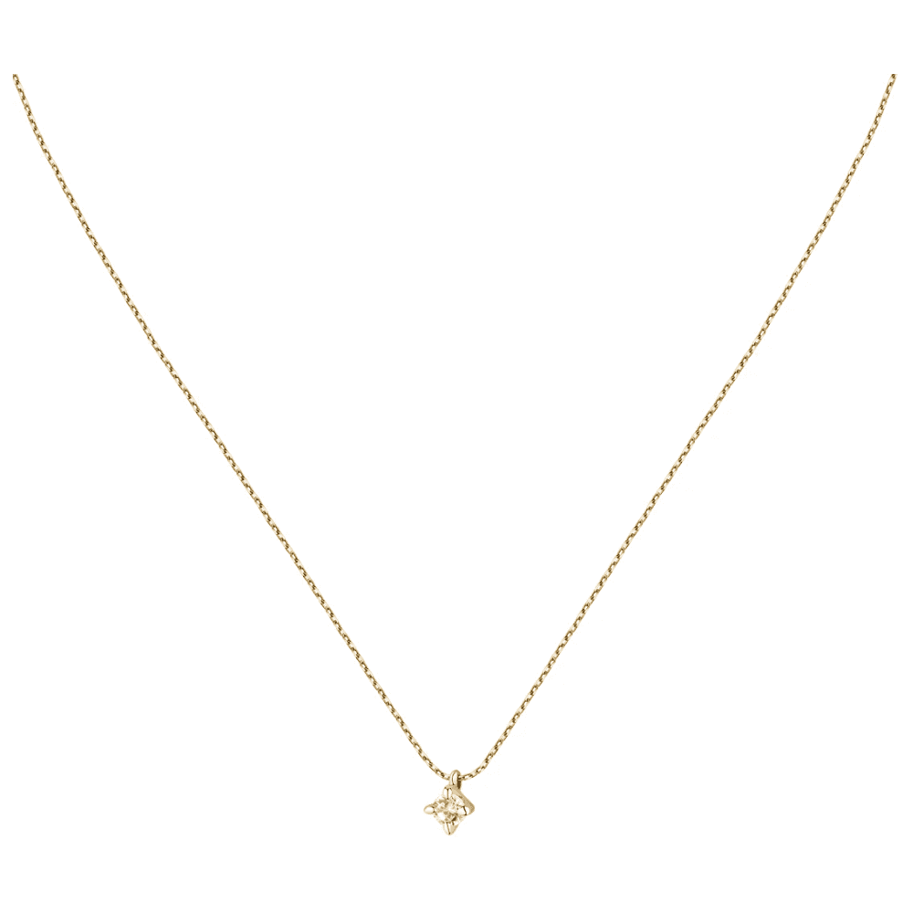 9CT YELLOW GOLD LAB 0.20CT DIAMOND PENDANT