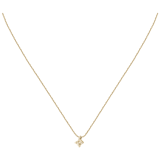 9CT YELLOW GOLD LAB 0.20CT DIAMOND PENDANT
