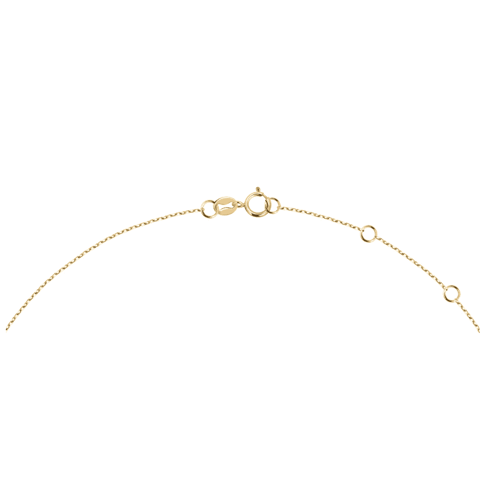 9CT YELLOW GOLD LAB 0.20CT DIAMOND PENDANT