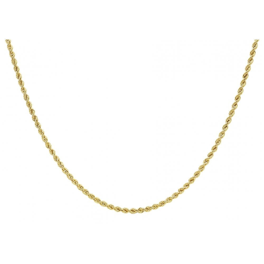 9CT YELLOW GOLD ROPE CHAIN 61CM/24"
