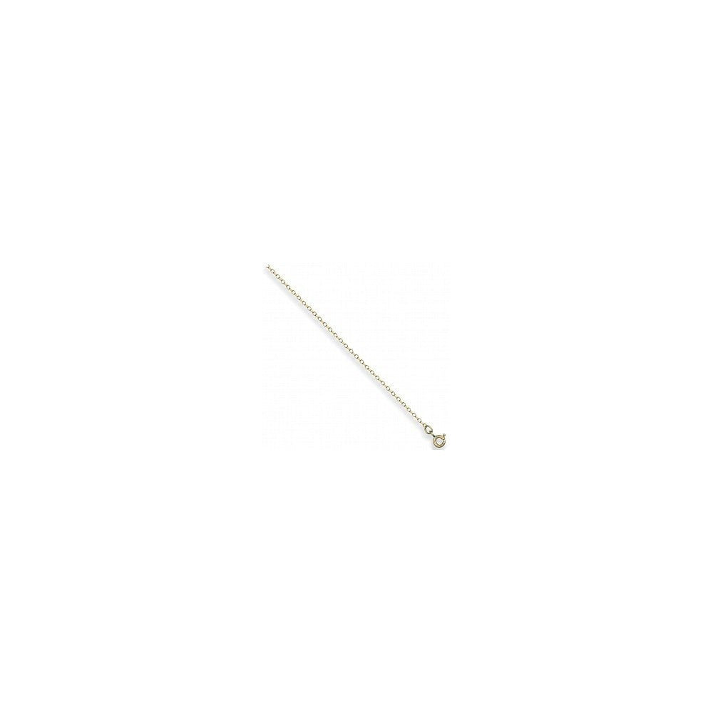 9ct Gold Open Diamond Cut Oval Belcher Chain