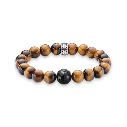 Thomas Sabo Tigers Eye & Black Obsidian Bracelet