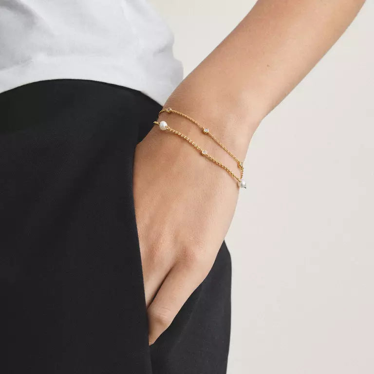Thomas Sabo 18ct Gold on Silver Bracelet with White Zirconia