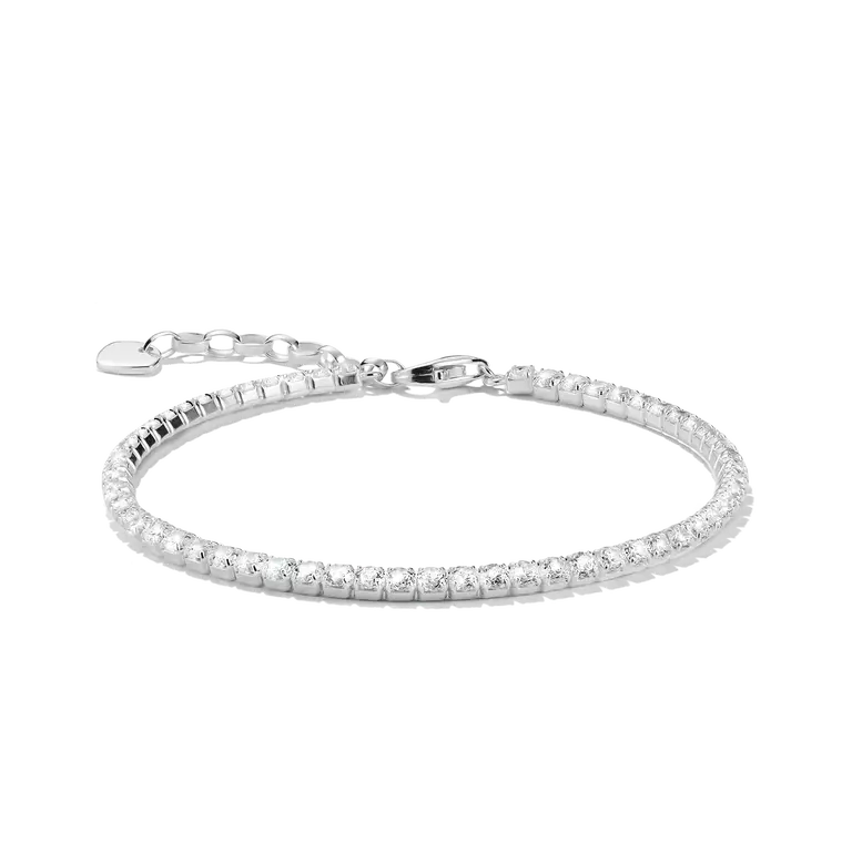 Thomas Sabo Sterling Silver Tennis Bracelet with White Zirconia