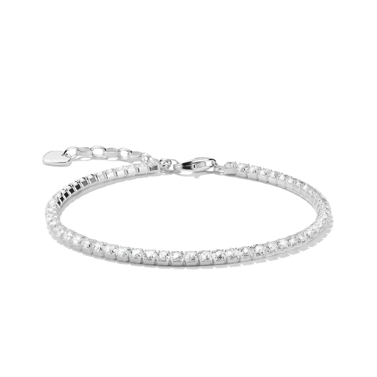 Thomas Sabo Sterling Silver Tennis Bracelet with White Zirconia