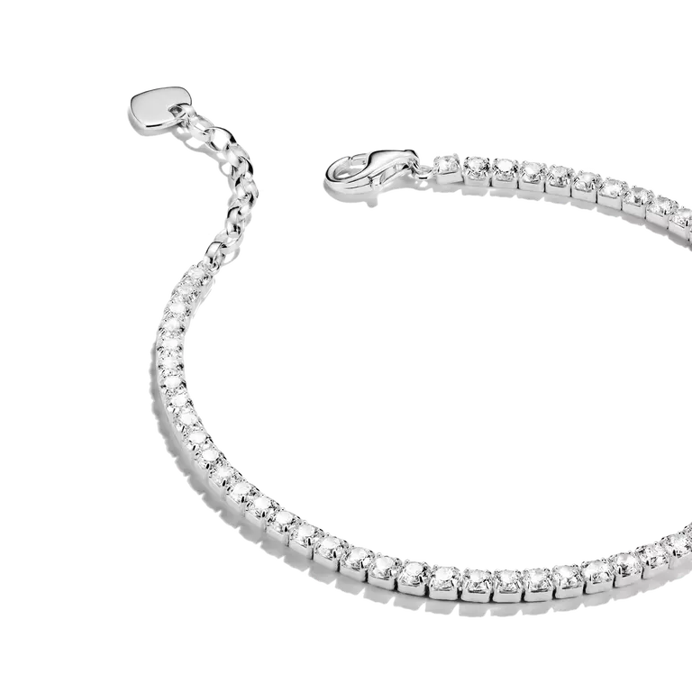 Thomas Sabo Sterling Silver Tennis Bracelet with White Zirconia