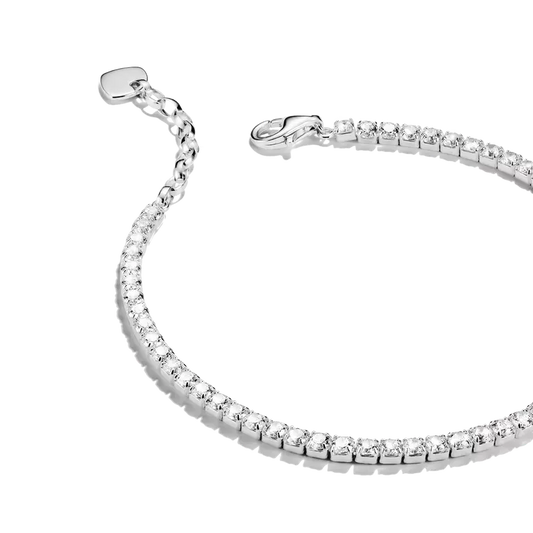 Thomas Sabo Sterling Silver Tennis Bracelet with White Zirconia