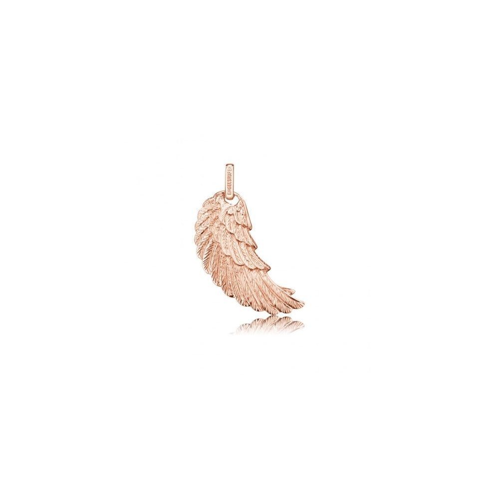 ANGEL WHISPERER ROSE GOLD ON STERLING SILVER ANGEL WING
