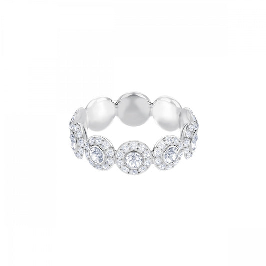 ANGELIC RING, WHITE, RHODIUM PLATED