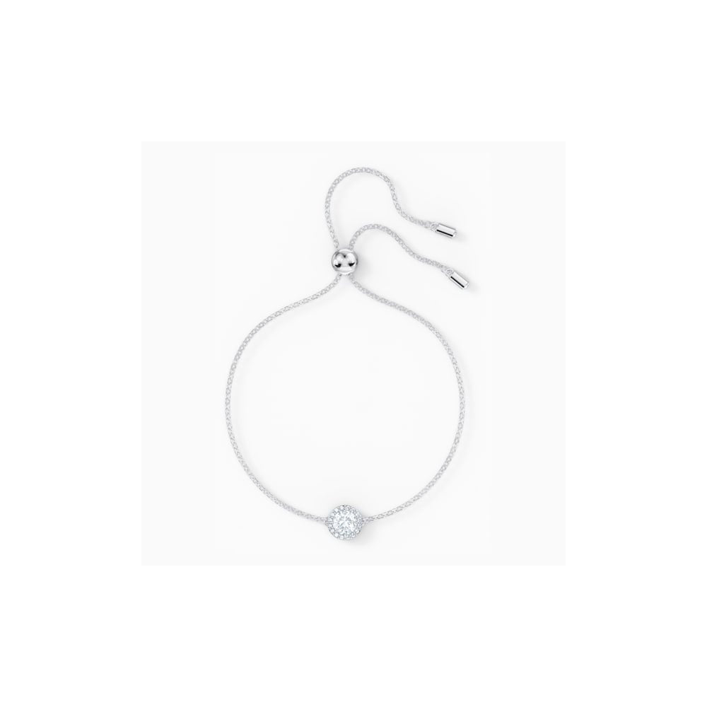 ANGELIC ROUND CLEAR SWAROVSKI WITH ADJUSTABLE SLIDING CLOSURE