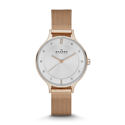ANITA ROSE GOLD-TONE STAINLESS STEEL-MESH BRACELET WATCH