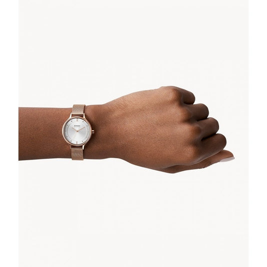 ANITA ROSE GOLD-TONE STAINLESS STEEL-MESH BRACELET WATCH
