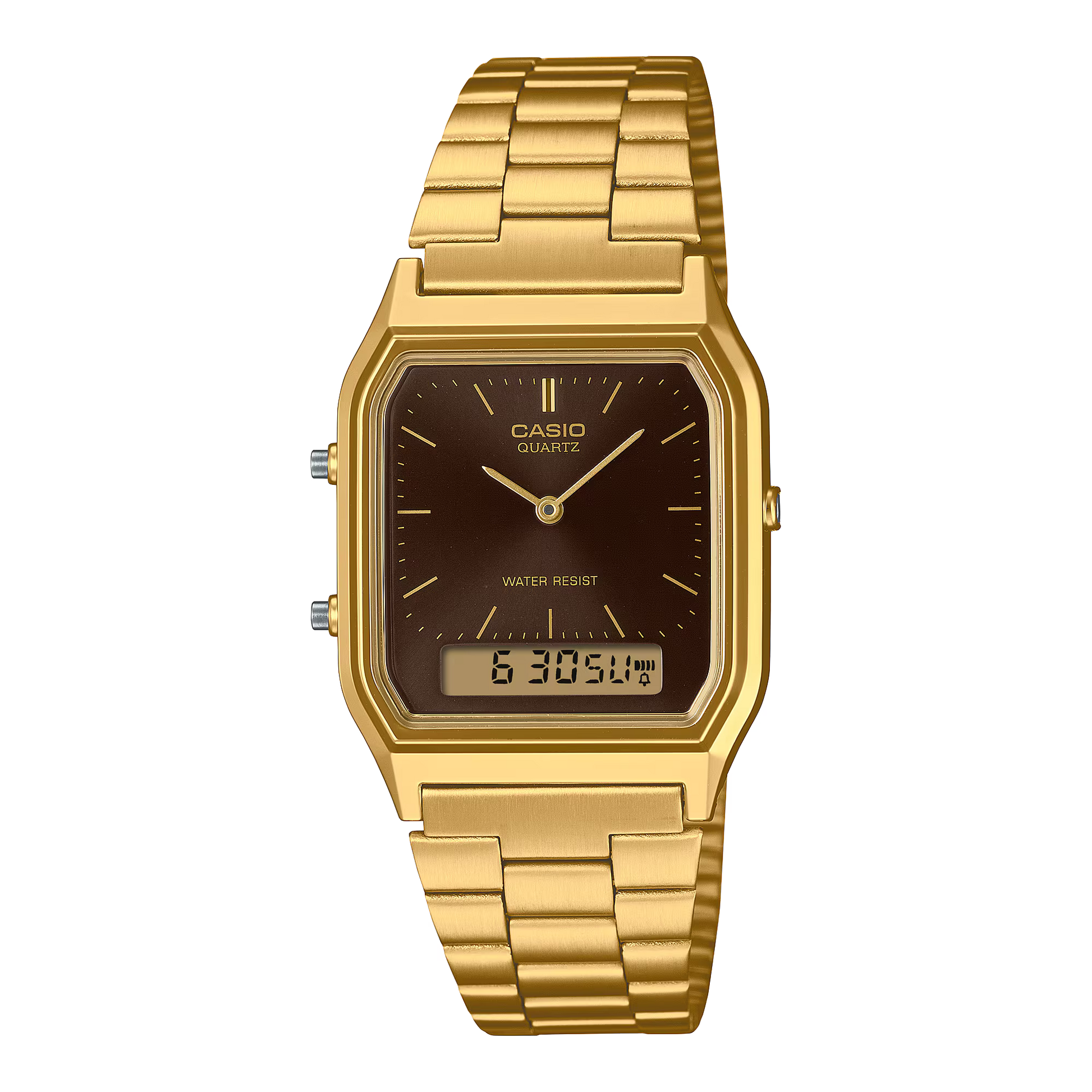 CASIO UNISEX RETRO BROWN DIAL VINTAGE WATCH