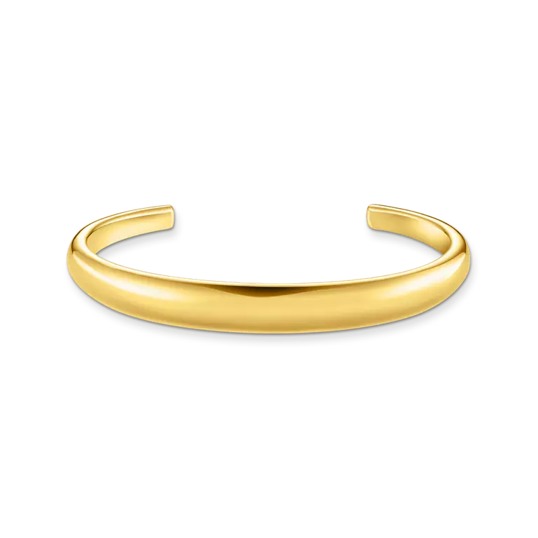 THOMAS SABO GOLD ON SIL CHUNKY CUFF BANGLE
