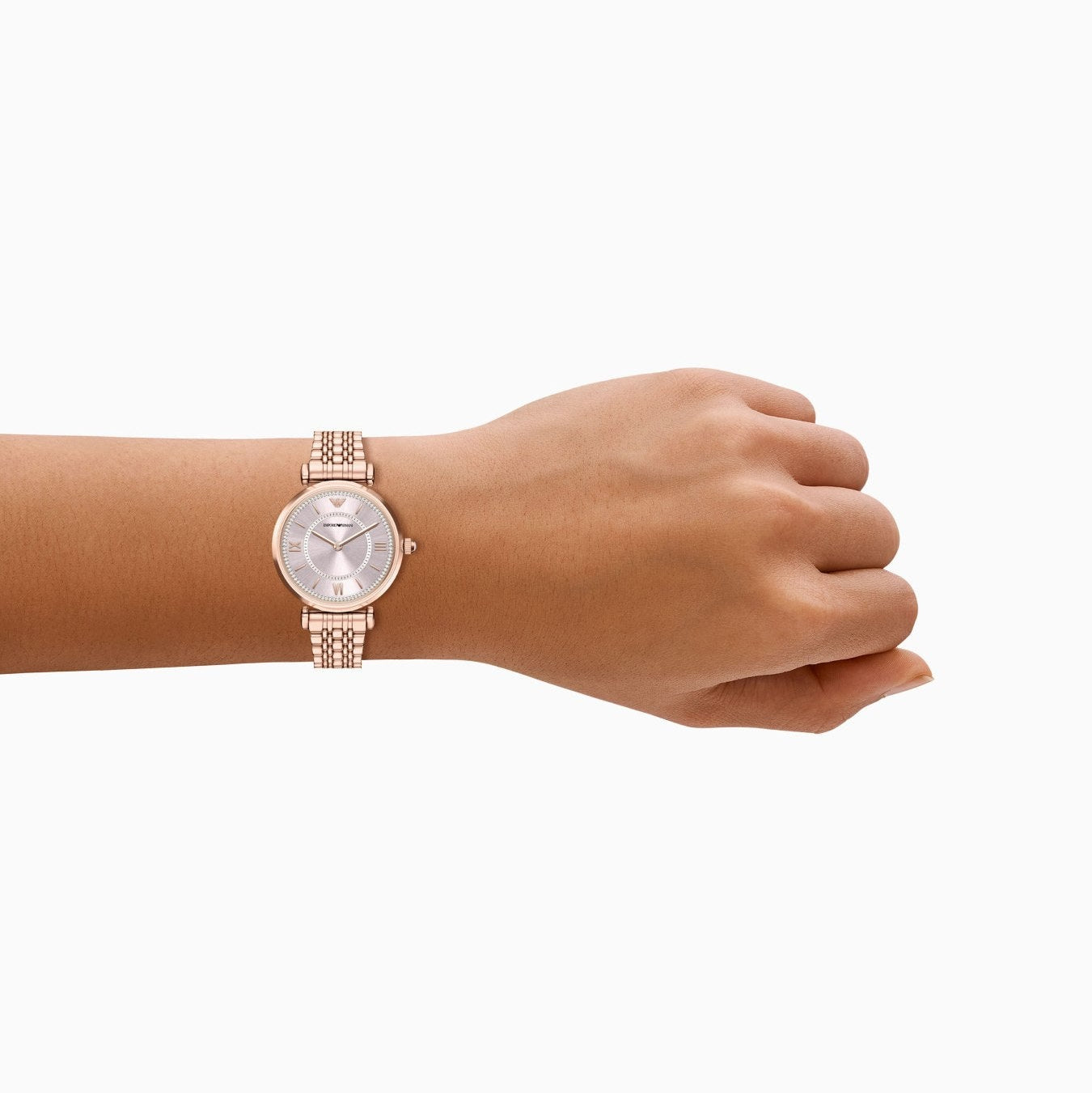 ARMANI LADIES GOLD STAINLESS STEEL WATCH