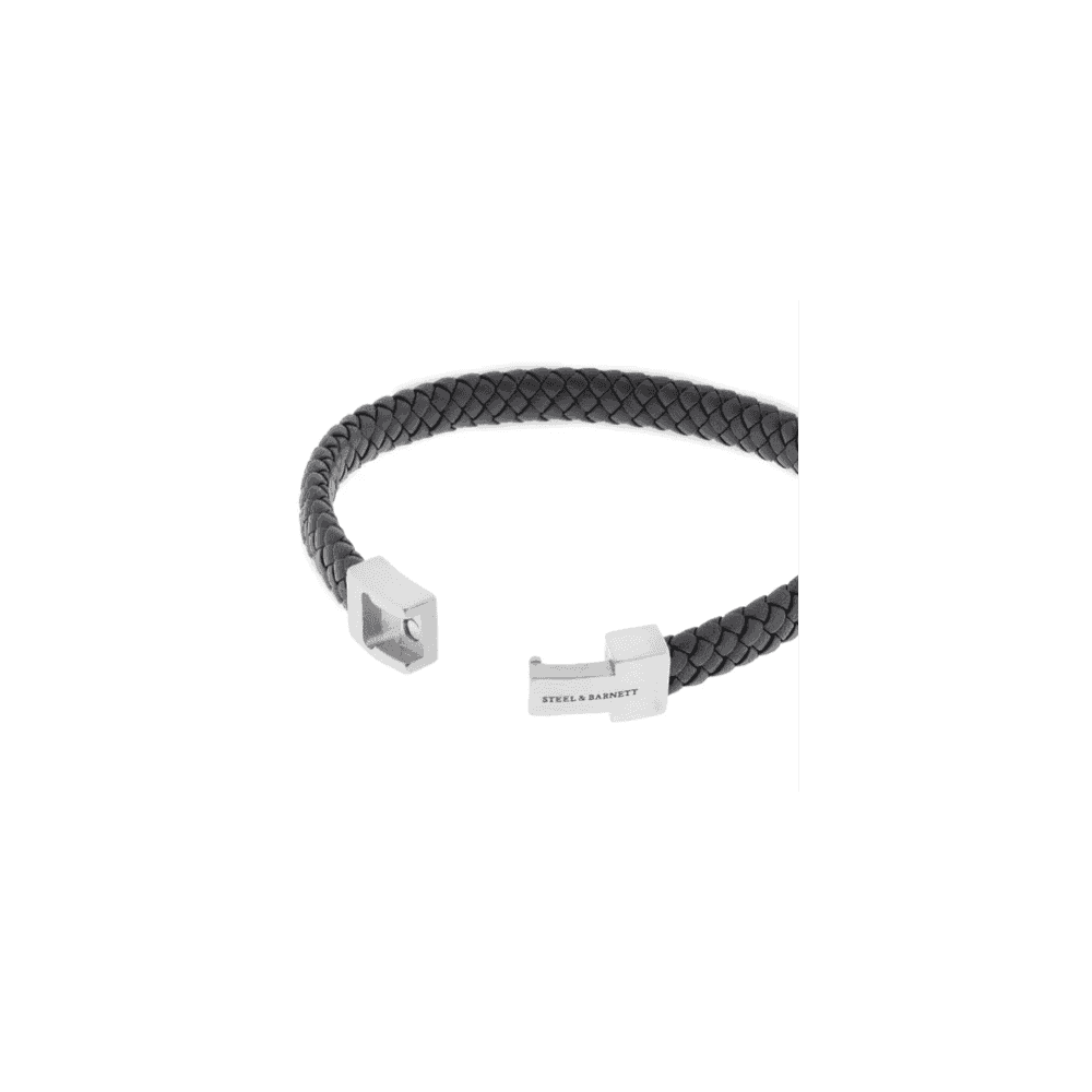 ARCHIE BLACK LEATHER BRACELET