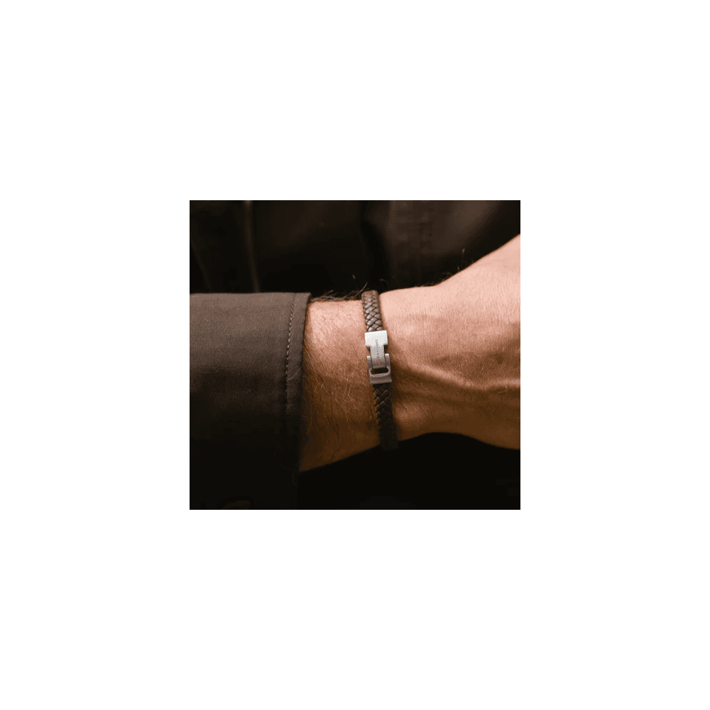ARCHIE BROWN LEATHER BRACELET
