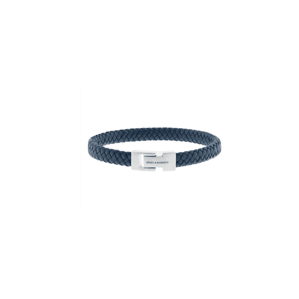 ARCHIE NAVY LEATHER BRACELET