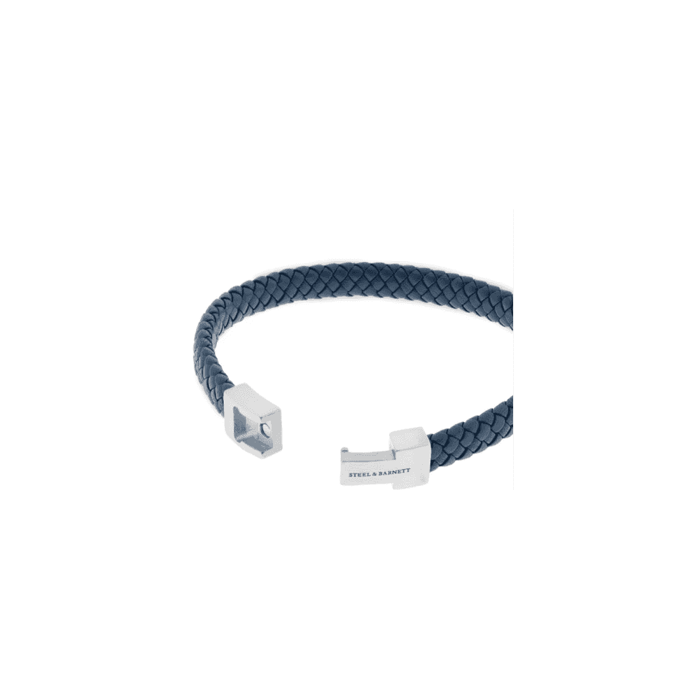 ARCHIE NAVY LEATHER BRACELET