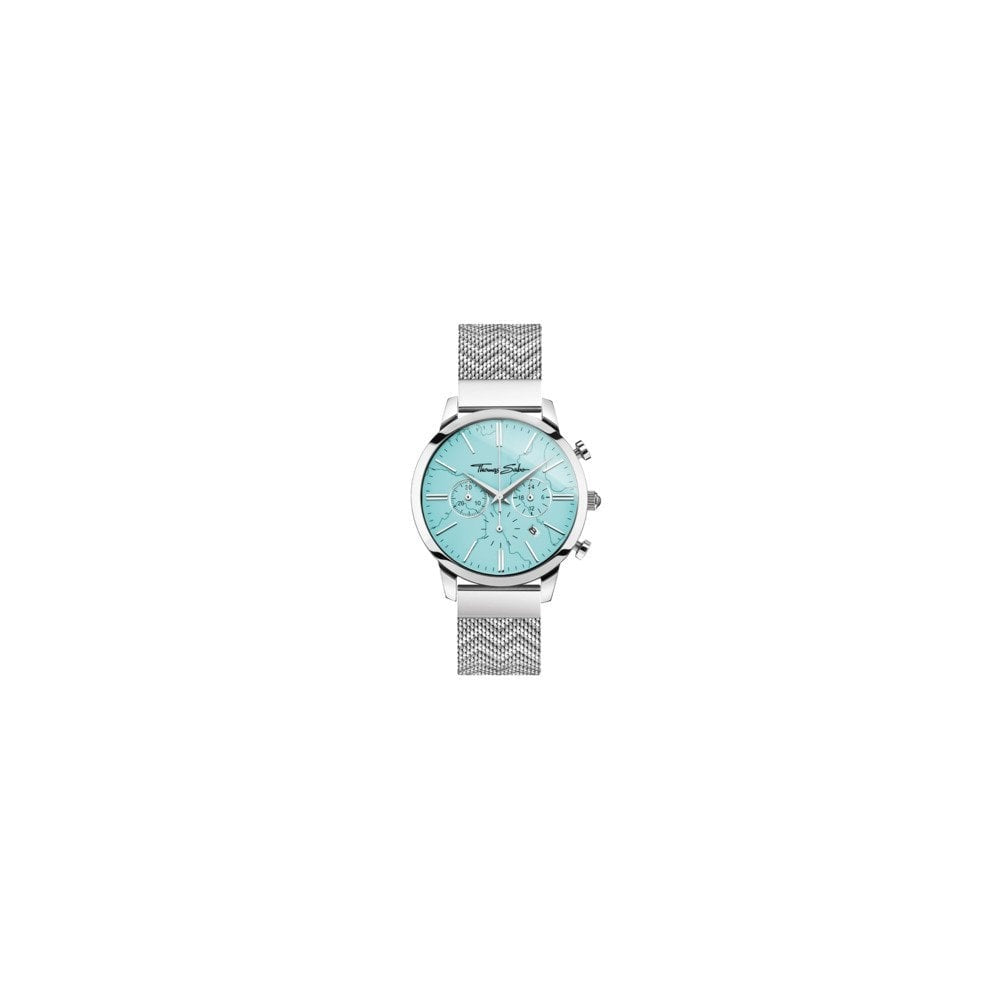 ARIZONA SPIRIT STAINLESS STEEL CHRONOGRAPH WATCH WITH TURQUOISE DIAL