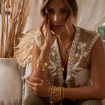 GOLD DIDI SPARKLE BUTTERFLY CHLOBO BRACELET